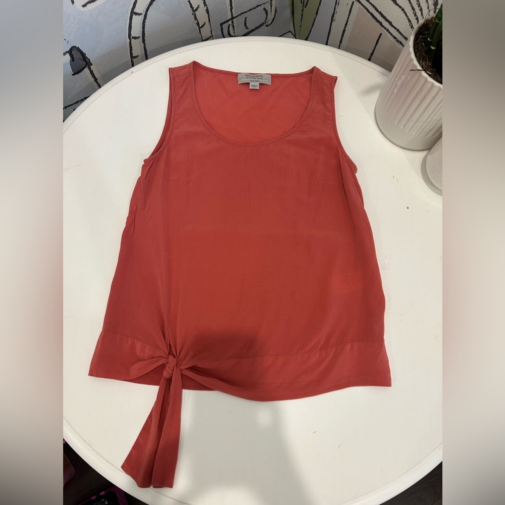 Allsaints silk top